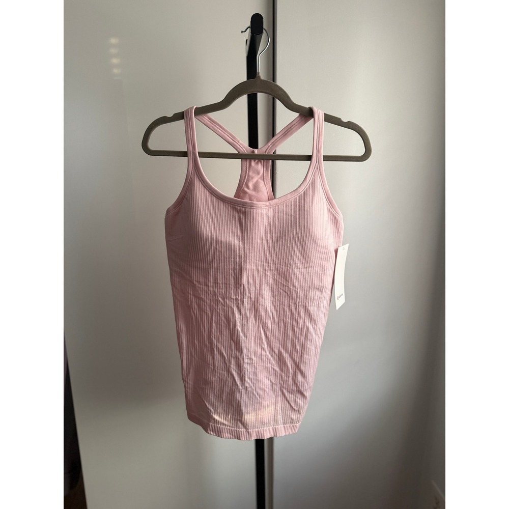 lululemon athletica Pink Ribbed Tank Top